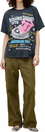 Daydreamer Rolling Stones 1978 American Tour Merch Tee In Black