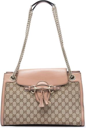 Gucci Pre-owned Gucci Large GG Canvas Emily Shoulder Bag Ladies RLPLPMU5YSBO3LD9