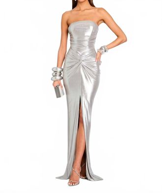 Retrof&ecirc;te Maytal Dress In Silver Cloud