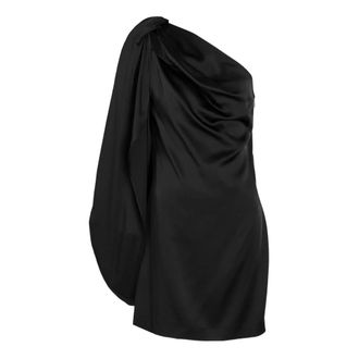 Stella McCartney Vestido Mini Drapeado - Dresses - Mujer - Negro - S