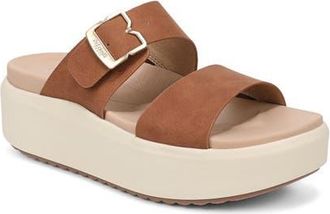 Dr. Scholls All Time Max Platform Wedge Slide Sandal in Honey at Nordstrom, Size 7.5