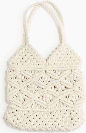 H&M Tote Bag aus Makramée - White