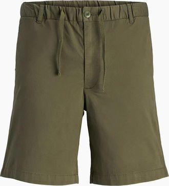 Jack & Jones Jack & Jones Mens Solid Patterned Bermuda Shorts - Green - Size: 35/34/32