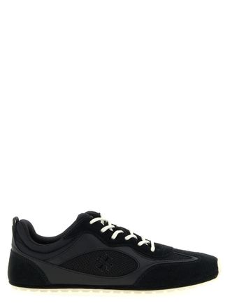 Tory Burch Black Lace Up Sneakers