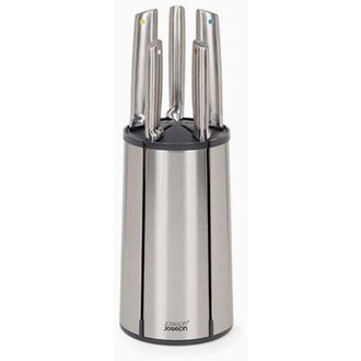 Joseph Joseph Juego De Carrusel De Cuchillos De Acero Joseph Joseph Elevate De 5 Piezas, Cuchillos Ergon&oacute;micos Con Tecnolog&iacute;a Elevate Para Mayor Higiene Y Almacenam