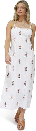 Belle & Bloom She Blooms Floral Midi Dress in White at Nordstrom, Size X-Small Au