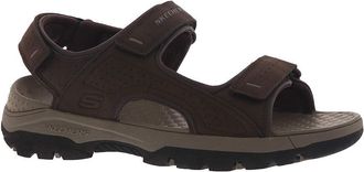 Skechers Mens TRESMEN Garo Sandal, Chocolate Synthetic, 7 UK