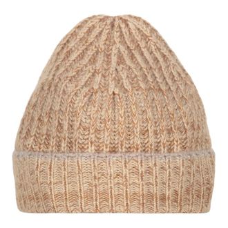 Malo Ribbed Cashmere Beanie - male - Malo - Accessories - Brown - ONE SIZE - Accessories