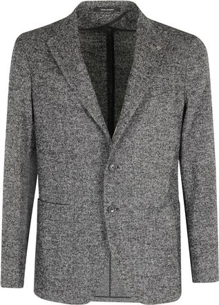 Tagliatore Monopetto Spinata Fusa Lana Cotone - Heren - Blazers - Grijs - 3XL - Katoen - Jassen