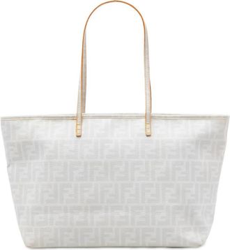 Fendi Pre-owned Fendi Medium Zucca Spalmati Roll Tote Ladies 2111.8BH185 UZD 098