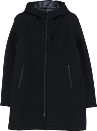 Herno Hooded Technical Fabric Jacket - Heren - Parka Jassen - Blauw - L - Jassen