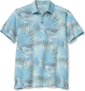 Tommy Bahama IslandZone Costa Wave Fiore Fronds Polo Shirt in Saxony Blue at Nordstrom, Size Medium