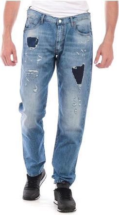 Daniele Alessandrini Jeans - Heren - Regular Fit Jeans - Blauw - W38 - Katoen - Jeans