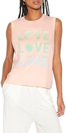 Spiritual Gangster Beloved Bowery Relaxed Fit Cotton Tank Top in Shell Pink at Nordstrom Rack, Size X-Large