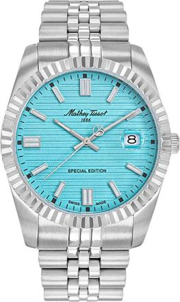 Mathey-Tissot Mathey-Tissot Mens Mathy III Blue Dial Watch