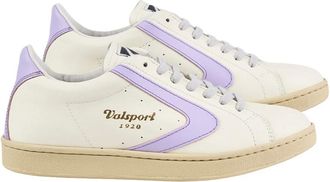 Valsport Schoenen, Dames, Veelkleurig, 39 EU, Witte Orchidee Leren Klassieke Sneakers