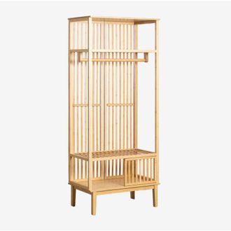 Sklum Sklum - Armario Abierto Con Zapatero En Bamb&uacute; Albin