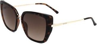 Guess Brown Gradient Cat Eye Ladies Sunglasses GF6199 52F 56