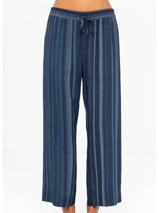 Go Silk Womens Wide Ankle Pants In Blue