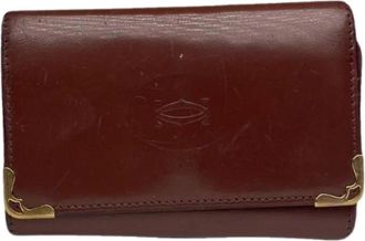 Cartier Pre-owned Vintage Card Holder - Dames - Vintage Accessoires - Rood - ONE Size - Leer - Vintage