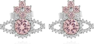 Vivienne Westwood Valentina oorbellen - Dames - Oorbellen - Grijs - ONE Size - Accessoires
