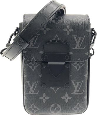 Louis Vuitton Black Coated Canvas Shoulder Bag (Pre-Owned)