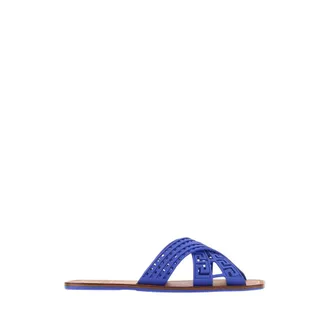 Versace Sliders, male, Blue, Size: 10 US Sandals