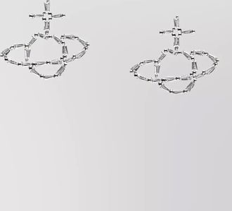 Vivienne Westwood crystal-embellished orb stud earrings