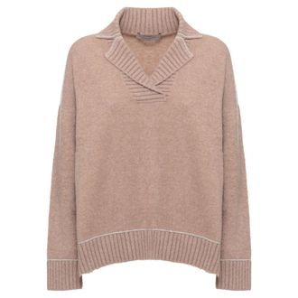 D.exterior Maglione in lana con colletto a revers - - Knitwear - Donna - Marrone - S