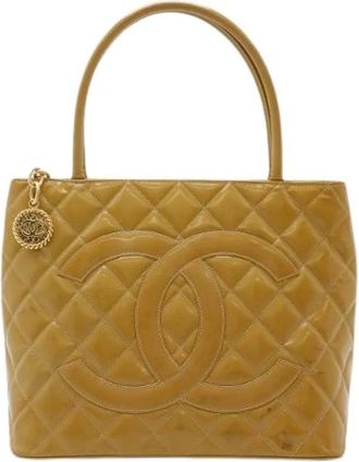 Chanel Pre-owned Matelasse Laktas Tote Bag - Dames - Vintage Shopper - Bruin - ONE Size - Vintage