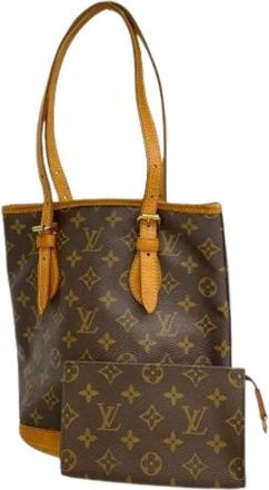 Louis Vuitton Pre-owned Bucket Bags, female, Brown, Size: ONE SIZE Pre-owned Bucket PM
