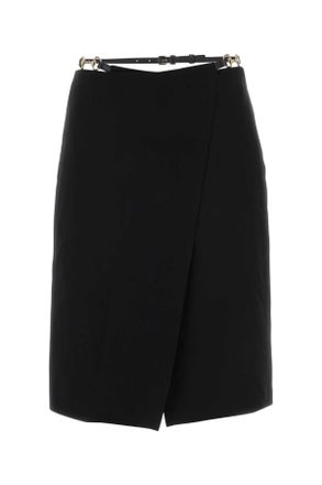 Gucci Black Wool Skirt