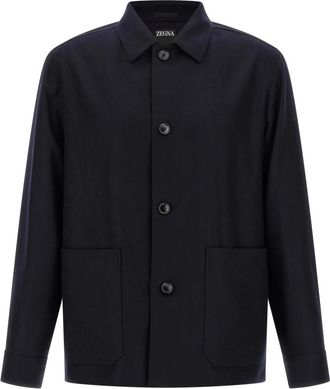 Ermenegildo Zegna Hombre, Chaquetas, Azul, Talla: M