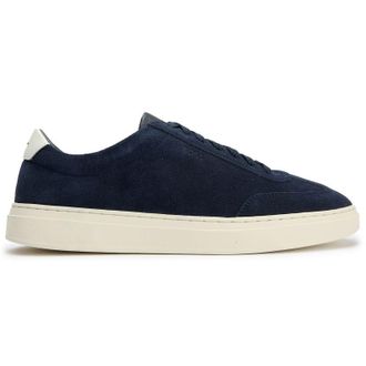 HUGO BOSS Mens Kieran Tenn Suede Trainers - Blue - Size UK 11