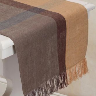 Sustainable Threads Hinterland Handwoven Linen Table Runner in Wild Rice - 14 X 72 at Nordstrom, Size Medium