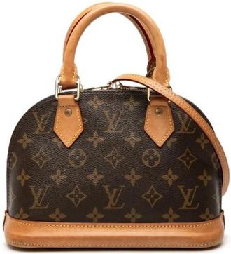 Louis Vuitton Tweedehands Canvas Louis Vuitton tassen - Dames - Vintage Handtas - Bruin - ONE Size - Vintage