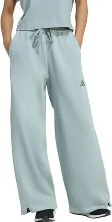 adidas Originals All Season Fleece Wide Leg Pants in Wonder Sage at Nordstrom, Size Xx-Large