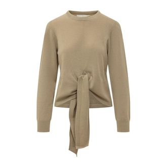 Tela Finley Sweater - Dames - Ronde hals truien - Beige - M - Truien & Vesten