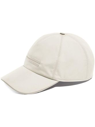 Ermenegildo Zegna Honkbalpet met borduurwerk - Wit