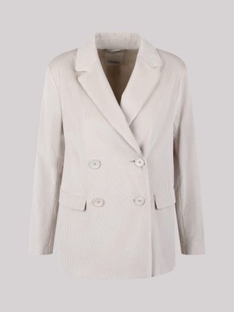 Max Mara Double-breasted Velvet Blazer