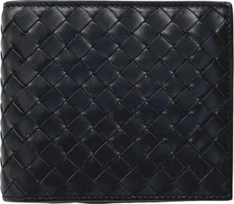 Bottega Veneta Black Intrecciato Wallet (Bi-Fold) (Pre-Owned)