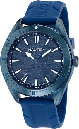 Nautica Nct Windward 3-Hand Watch With Silicone Strap