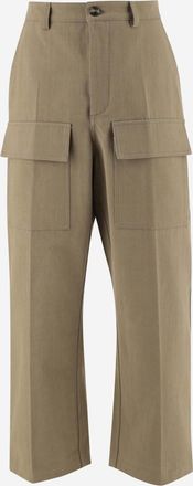 Valentino Natural Canvas Cargo Pants