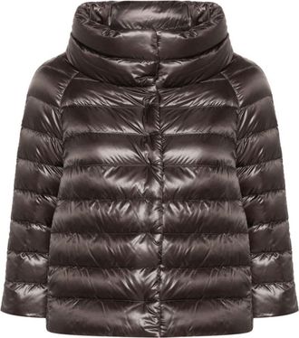 Herno Grey Sofia short down jacket