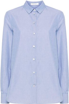 The Row Metis shirt - women - Mother of Pearl/Cotton - 2 - Blue