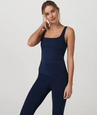 Vuori Clothing AllTheForm Support Tank Top | Blue Coast | XS, Size Extra Small