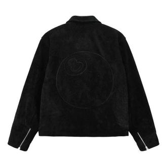 Stüssy 8 Ball Suede Bing Jacket Black 115696