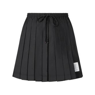 Thom Browne Minifalda plisada de ripstop - Skirts - Mujer - Negro - S