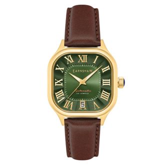 Earnshaw Coussin Green Dial Mens Watch ES-8284-05