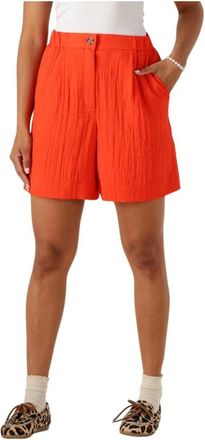 Y.A.S Y.a.s, Dames, Korte broeken, Oranje, Maat: L Viscose